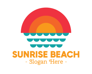 Summer Ocean Sunset logo