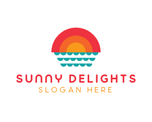 Summer Ocean Sunset logo
