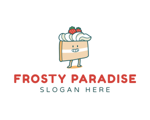 Cute Cake Slice logo