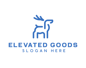 Wild Animal Deer logo design