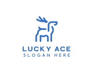 Wild Animal Deer logo design