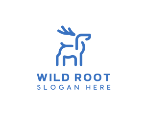 Wild Animal Deer logo design