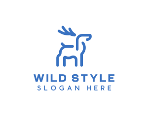 Wild Animal Deer logo design