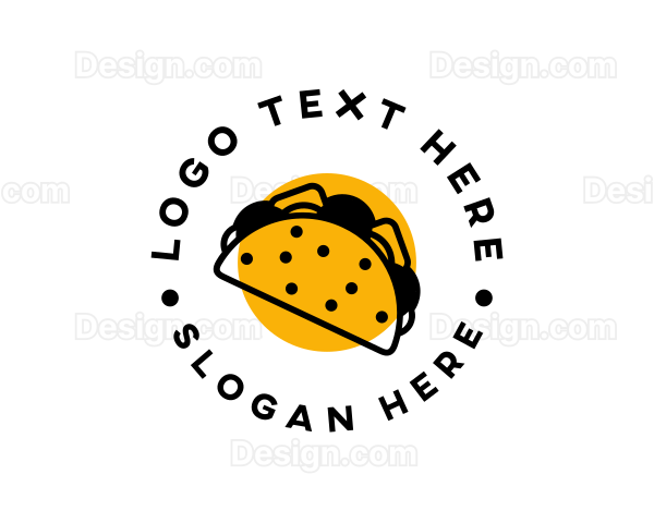 Mexican Taco Snack Logo