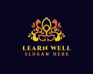 Yoga Wellness Meditation logo design