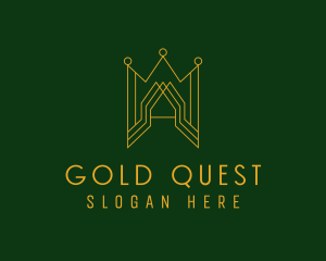 Gold Castle Crown  logo design