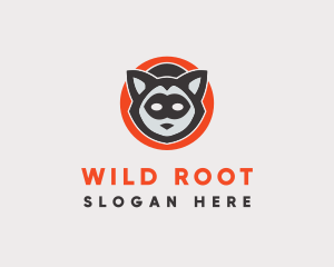 Wild Raccoon Mask logo design