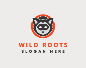 Wild Raccoon Mask logo design