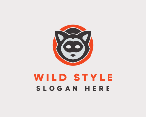 Wild Raccoon Mask logo design