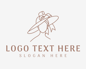 Elegant fashion Hat logo