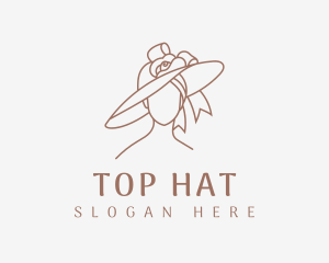 Elegant fashion Hat logo design