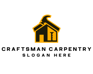 House Construction Carpenter logo
