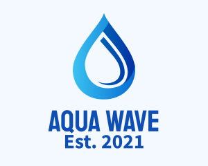 Blue Water Drop logo