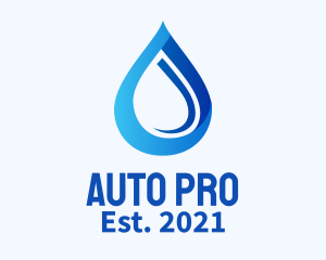Blue Water Drop logo