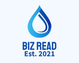 Blue Water Drop logo design