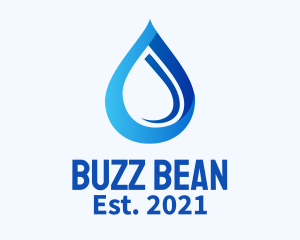 Blue Water Drop logo design