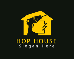 Electric Yellow House logo design