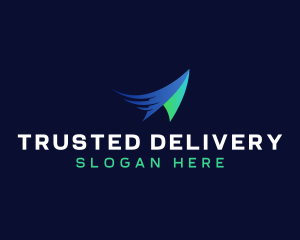 Flight Paper Plane logo design