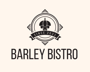 Hipster Hops Barley Banner logo