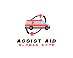 Medical Emergency Ambulance logo design