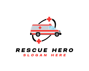 Medical Emergency Ambulance logo design