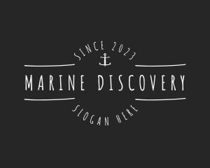 Anchor Marine Business logo design