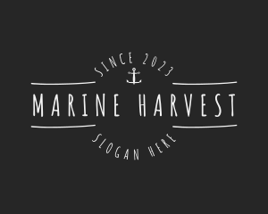 Anchor Marine Business logo design