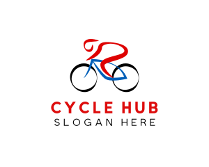 Bicycle Race Sports logo design