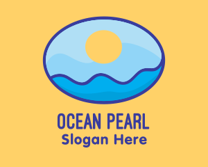 Sun Ocean Egg logo design