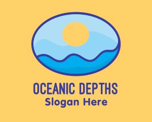 Sun Ocean Egg logo design