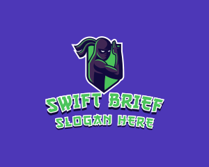 Swift Ninja Warrior logo design