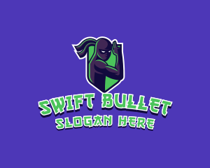 Swift Ninja Warrior logo design