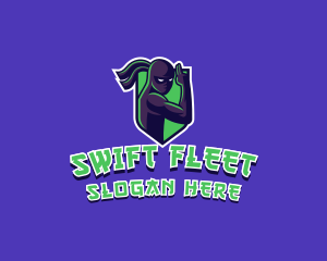 Swift Ninja Warrior logo design