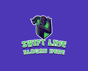 Swift Ninja Warrior logo design