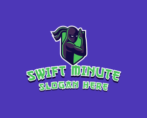 Swift Ninja Warrior logo design