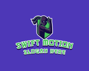 Swift Ninja Warrior logo design