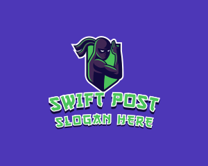 Swift Ninja Warrior logo design