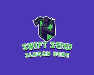 Swift Ninja Warrior logo design