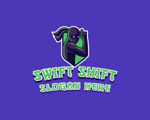 Swift Ninja Warrior logo design