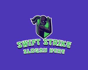 Swift Ninja Warrior logo design