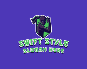 Swift Ninja Warrior logo design