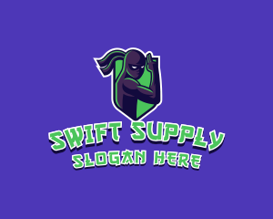 Swift Ninja Warrior logo design