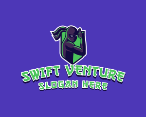 Swift Ninja Warrior logo design