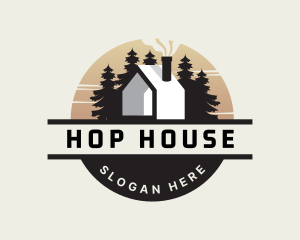 Cabin House Campsite logo design