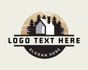 Lodge - Cabin House Campsite logo design