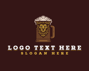 Lion Beer Mug logo