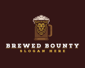 Lion Beer Mug logo