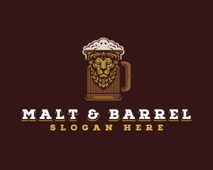 Lion Beer Mug logo