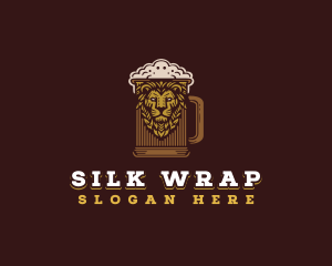 Lion Beer Mug logo design