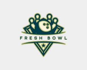 Bowling Sports Tournament logo design